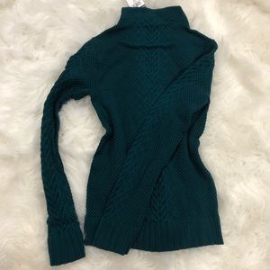 Warm knit print sweater